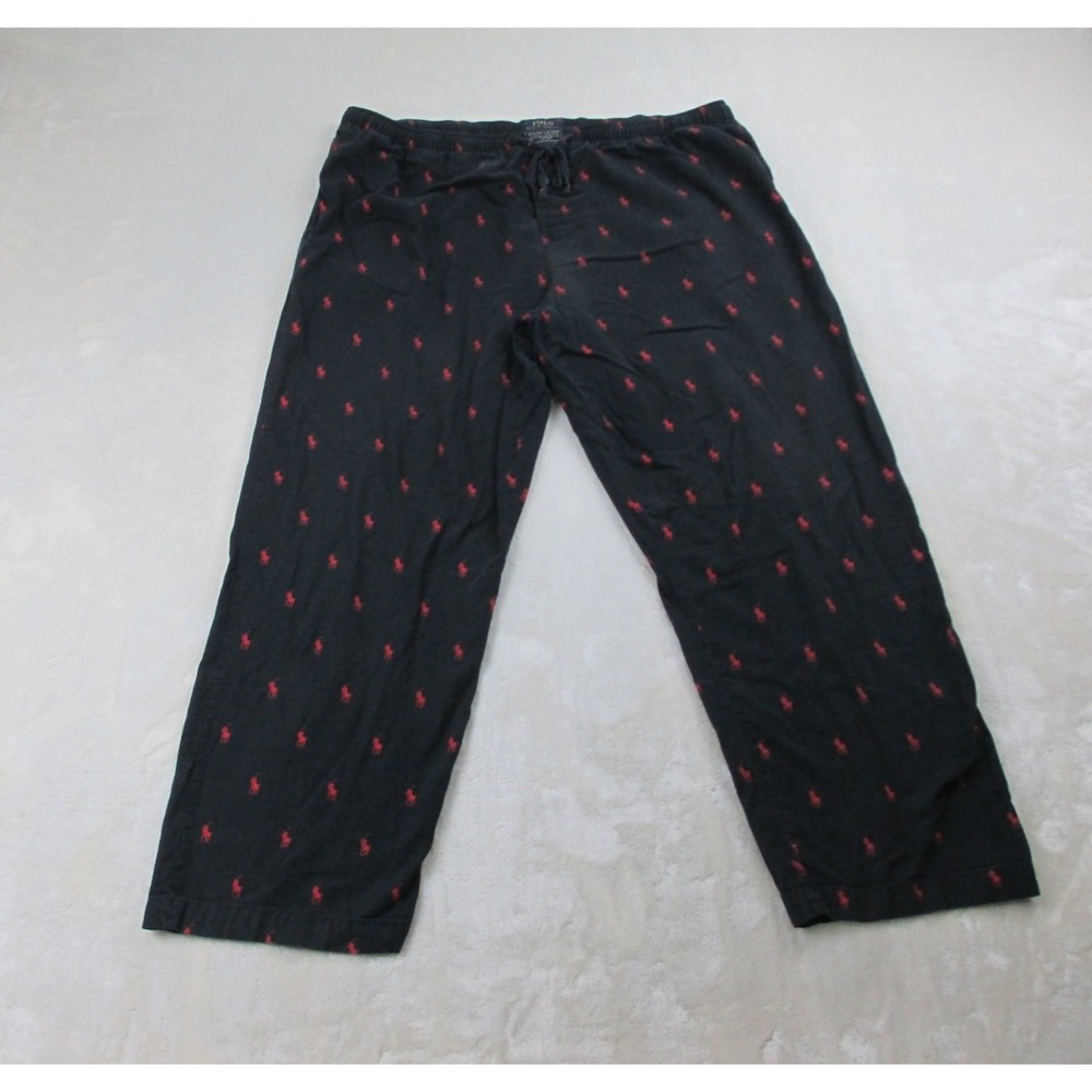 Ralph Lauren Pants Mens Extra Large Blue Pony AOP Sleepwear Pajama Pants Lounge